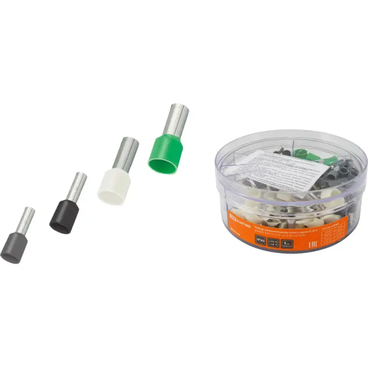 Набор наконечников-гильз TDM ELECTRIC серии Е №2 (Е4009, Е6012, Е10-12, Е16-12) SQ0512-0017