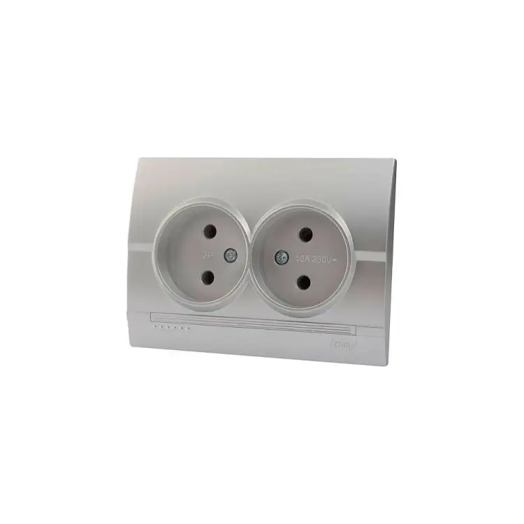 Двойная розетка Lezard DERIY 702-2828-128B