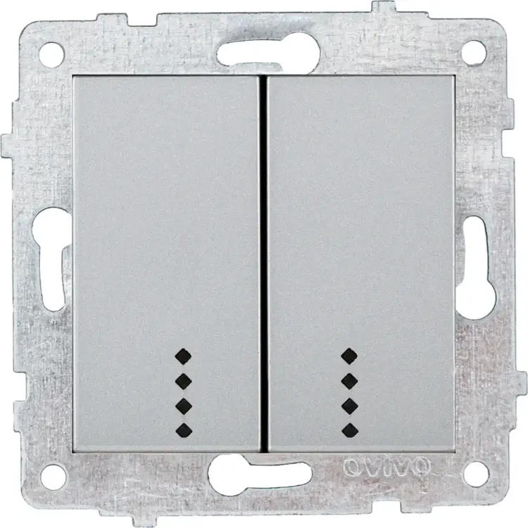Механизм 2-клавишного выключателя OVIVO 600-000210-203