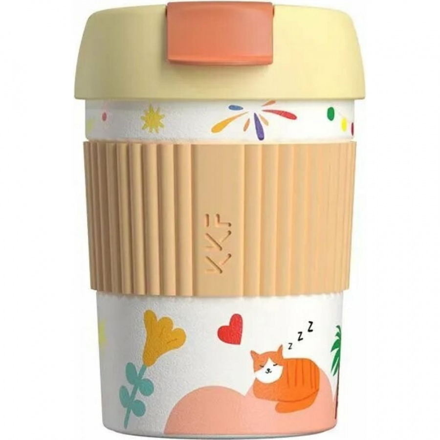 Термостакан-непроливайка KissKissFish Rainbow Vacuum Coffee Tumbler Mini