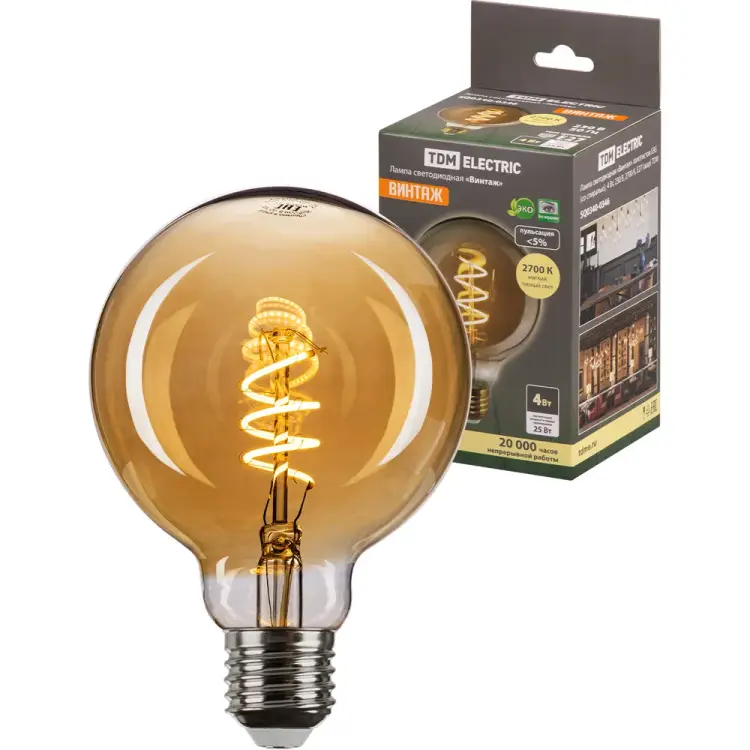 Светодиодная лампа TDM ELECTRIC Винтаж SQ0340-0346