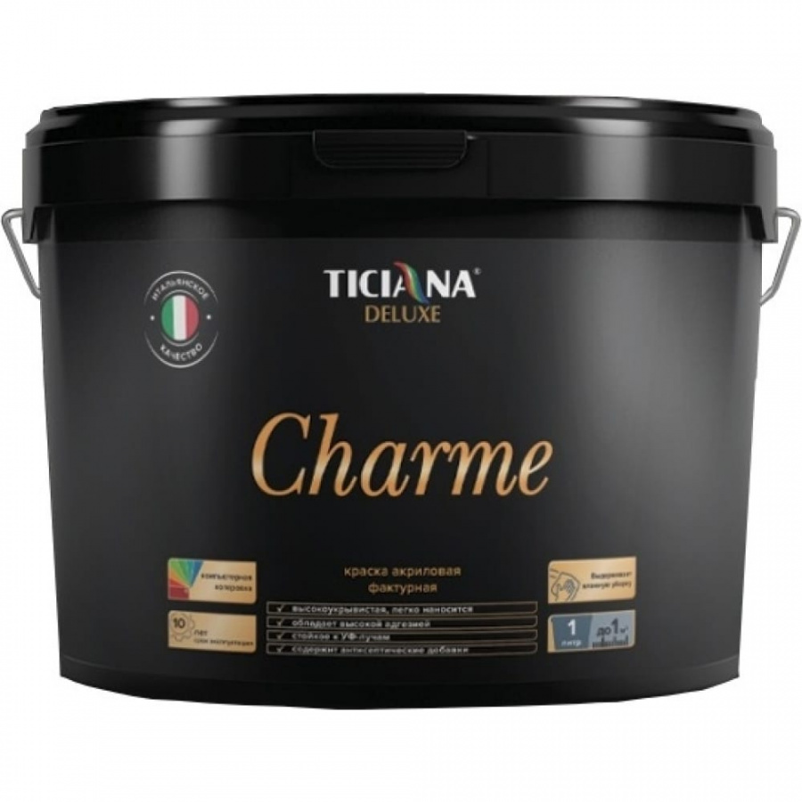 Фактурная акриловая краска Ticiana DeLuxe Charme