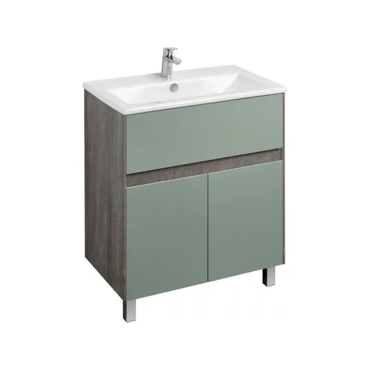 Тумба AQUATON Форест 75 дуб Рошелье/сумеречный голубой, под умывальник Элина 75 00088719 Тумба AQUATON Форест 75 дуб Рошелье/сумеречный голубой, под умывальник Элина 75 00088719