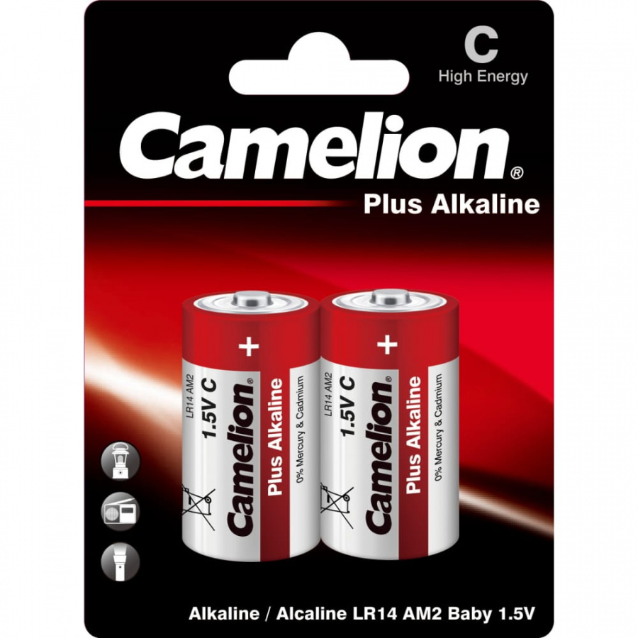 Батарейка Camelion Plus Alkaline LR14 BL-2 1.5В