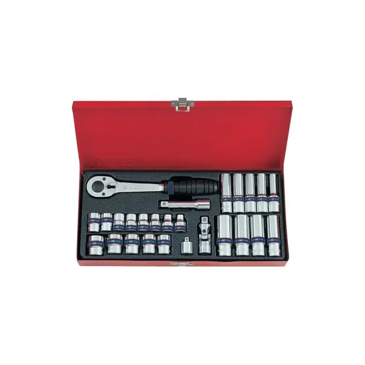 Набор торцевых головок с принадлежностями KING TONY 3027MR