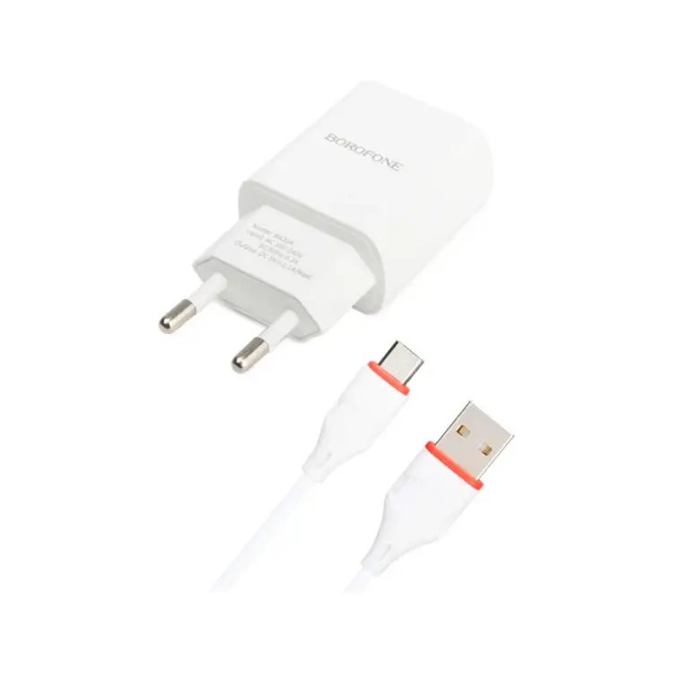 Сетевое зарядное устройство Borofone ba20a sharp 0L-00043191 Сетевое зарядное устройство Borofone ba20a sharp 0L-00043191