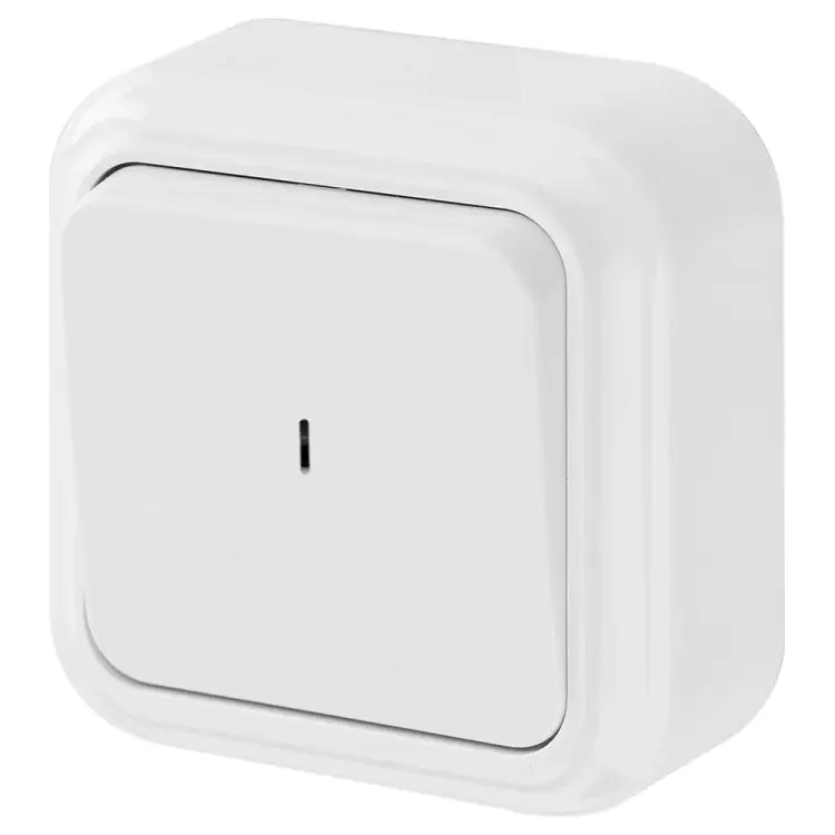 Одноклавишный выключатель BYLECTRICA ПРАЛЕСКА А110-214