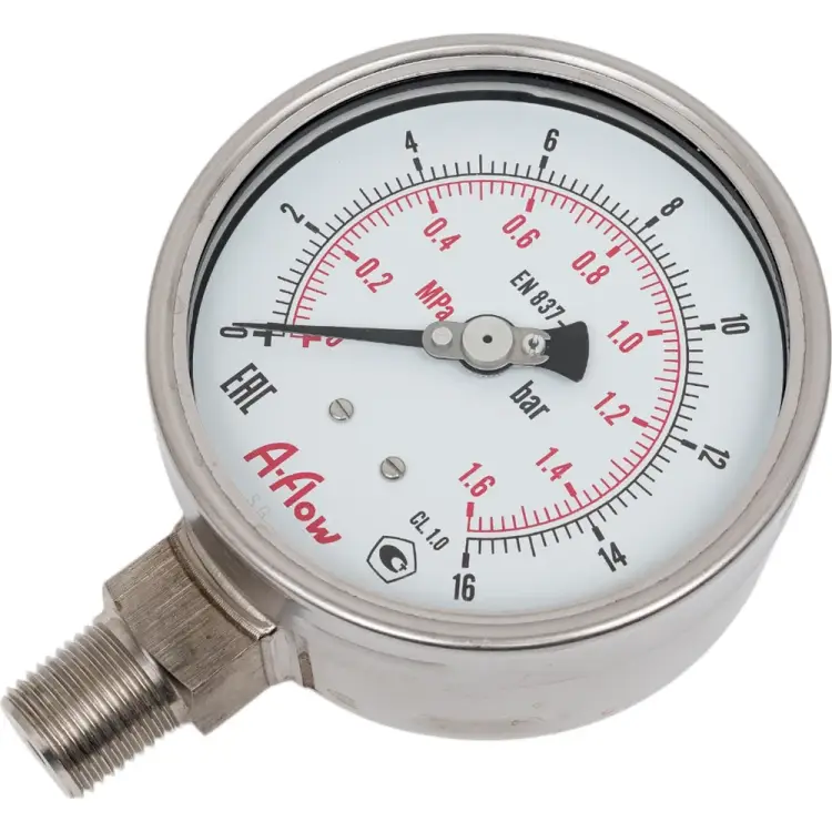 Манометр A-Flow G32-S-8N-100A-16bar Манометр A-Flow G32-S-8N-100A-16bar