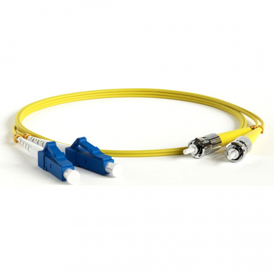 Волоконно-оптический патч-корд Hyperline FC-D2-9-LC/UR-ST/UR-H-3M-LSZH-YL