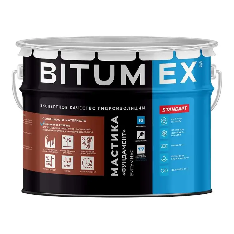 Битумная мастика BITUMEX Фундамент МБ-008