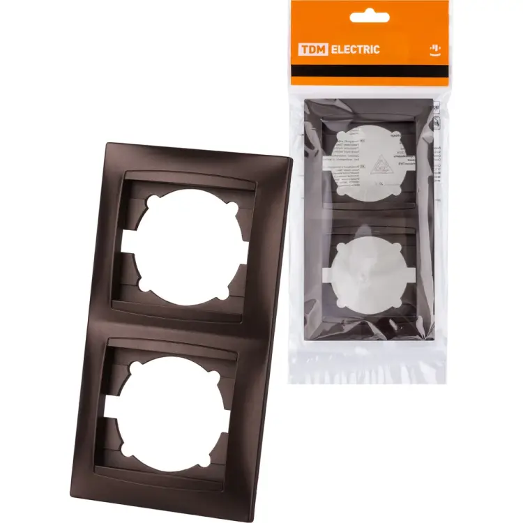 Вертикальная двухпостовая рамка TDM ELECTRIC Лама SQ1815-0533