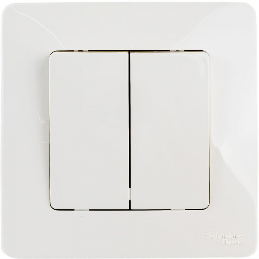 Двухклавишный выключатель Schneider Electric Blanca
