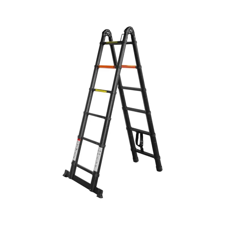 Телескопическая лестница-стремянка Rockforce RF-UP190-M