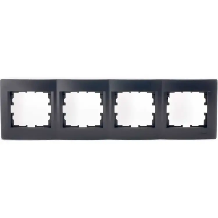 Горизонтальная четырехместная рамка Lezard KARINA 707-4200-149