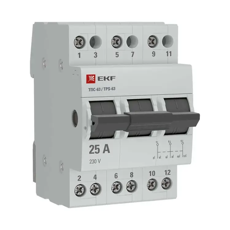 Трехпозиционный переключатель EKF ТПС-63 PROxima TPS325