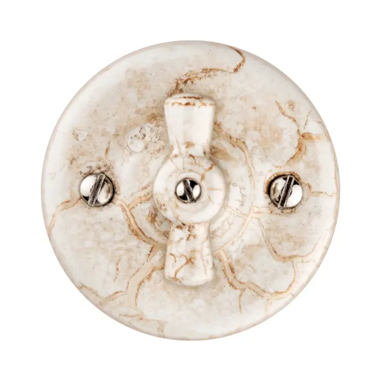 Фарфоровый поворотный выключатель TDM ELECTRIC Болонь SQ1820-0003