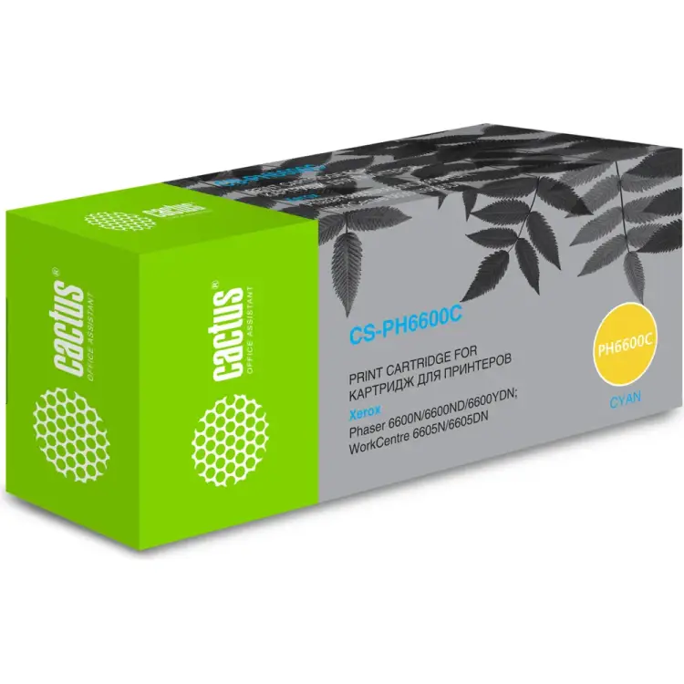 Лазерный картридж для xerox ph 6600/wc 6 Cactus 106r02233 1066824 Лазерный картридж для xerox ph 6600/wc 6 Cactus 106r02233 1066824