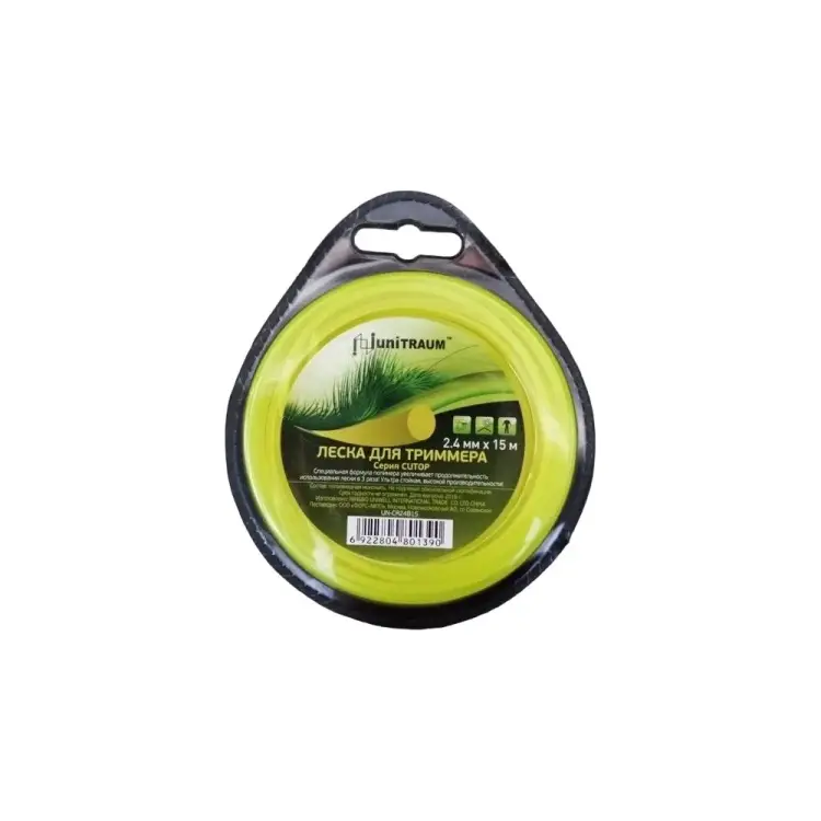 Леска для триммера UNITRAUM UN-CR24B15