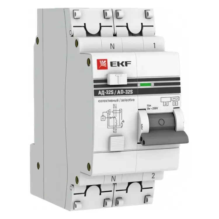 Селективный дифференциальный автомат EKF PROxima АД-32 DA32-63-100S-pro