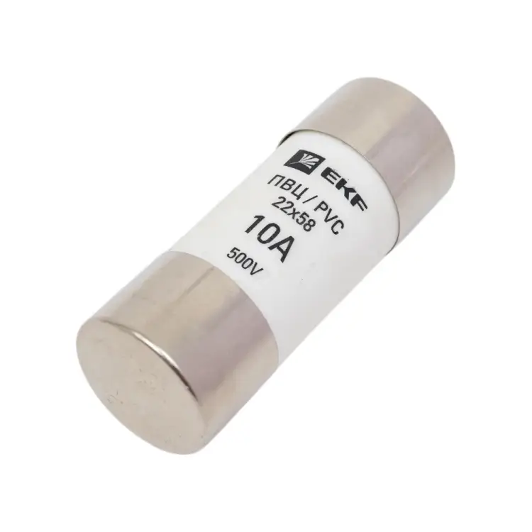 Цилиндрическая плавкая вставка EKF ПВЦ PROxima pvc-22x58-10