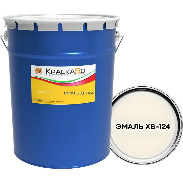 Эмаль Москвичка ХВ-124 БЕЛАЯ 20кг. 4620105772402