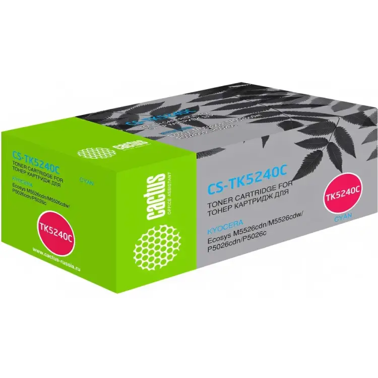 Лазерный картридж для kyocera ecosys m5526cdn/m5526cdw Cactus tk-5240c 1011594 Лазерный картридж для kyocera ecosys m5526cdn/m5526cdw Cactus tk-5240c 1011594