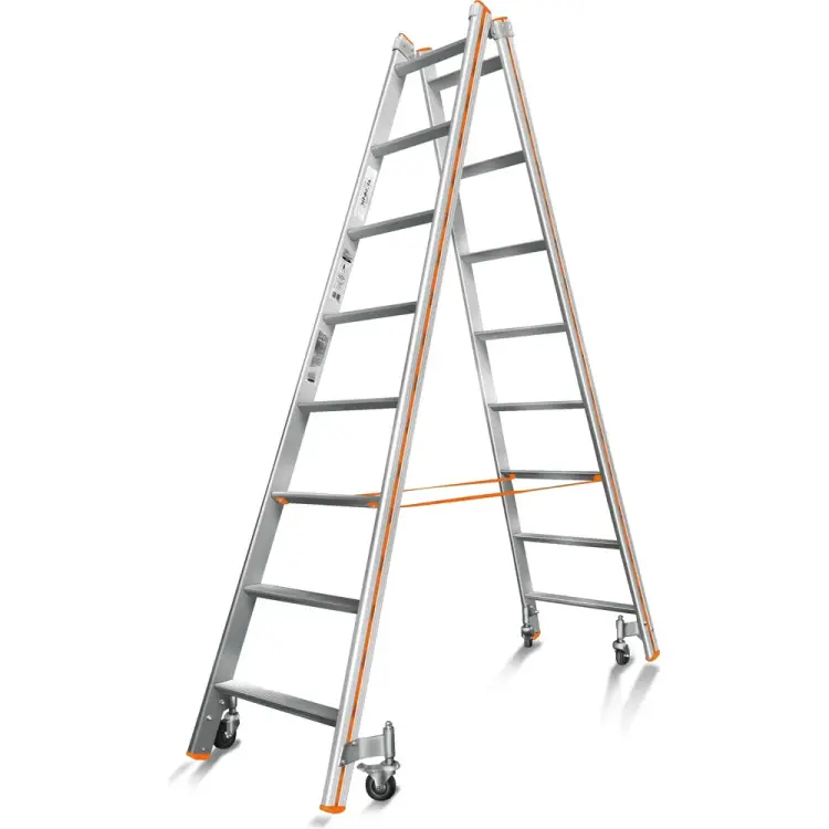 Передвижная стремянка Эйфель Комфорт - Профи 208 Роллер Передвижная стремянка Эйфель Комфорт - Профи 208 Роллер