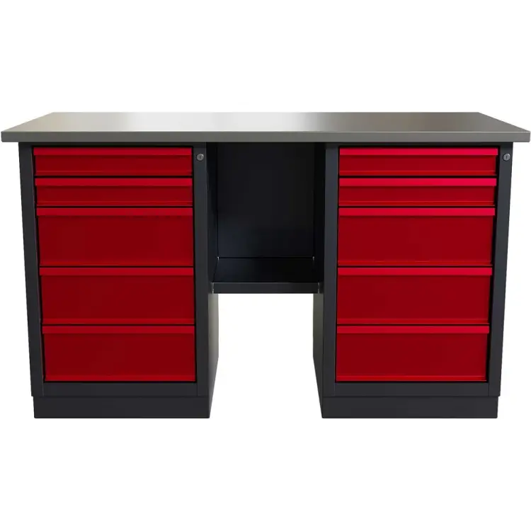 Слесарный двухтумбовый верстак IRONMEBEL worky wk-5/wk-5 M-IM00179K