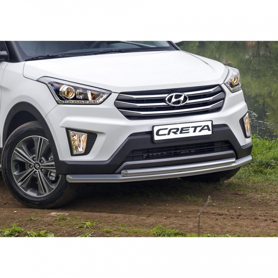 Защита переднего бампера для Hyundai Creta 2016- Rival R.2310.002