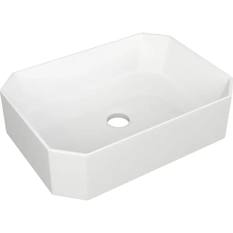 Накладная прямоугольная раковина Bauedge BAU Hotel NH1007