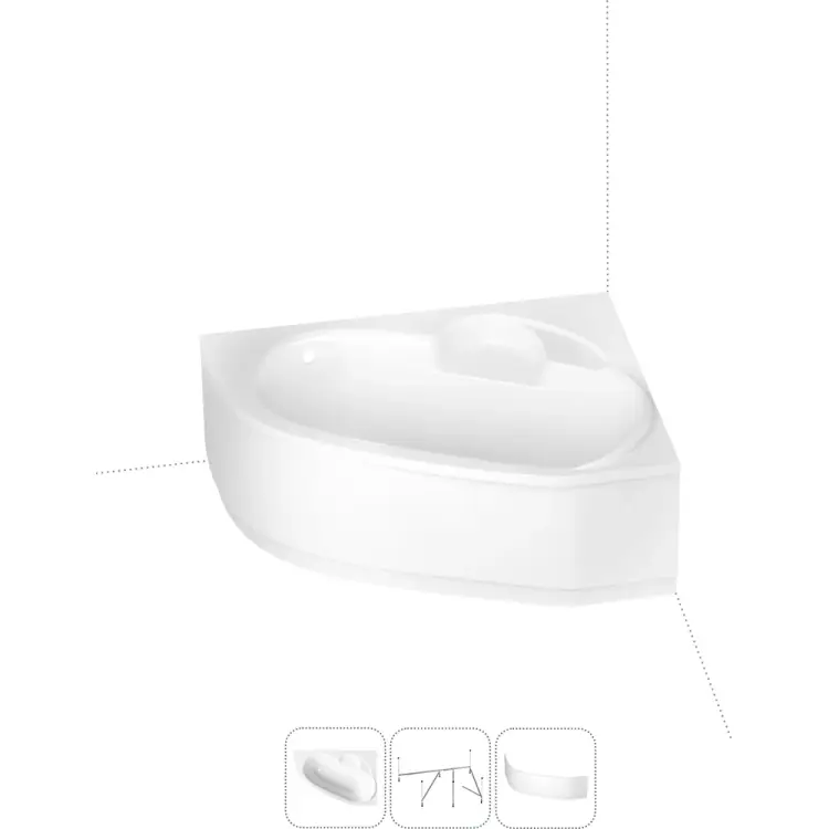Угловая акриловая ванна Lavinia Boho Bell Pro S2-3702140R Угловая акриловая ванна Lavinia Boho Bell Pro S2-3702140R
