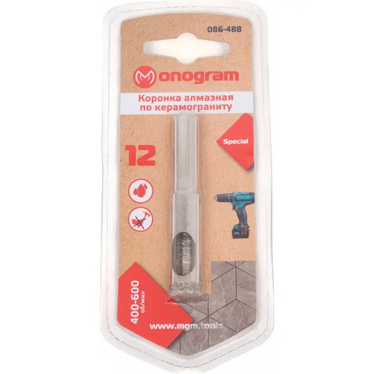 Алмазная коронка MONOGRAM Special 086-488