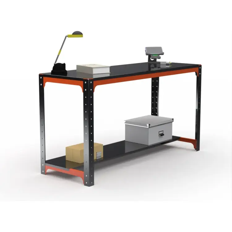 Стол металлический ООО Металекс серия KIT 750x1500x500 мм, перфопанель с комплектом аксессуаров, черный 201174