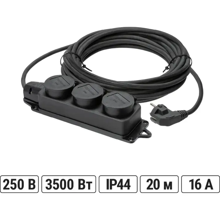 Силовой удлинитель-шнур TDM ELECTRIC УШз16-103 SQ1302-0347