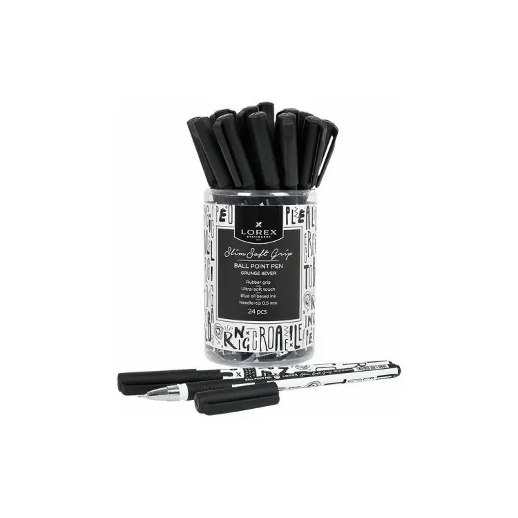 Масляная ручка LOREX Slim Soft Grip GRUNGE 4 EVER LXOPSSG-GF1