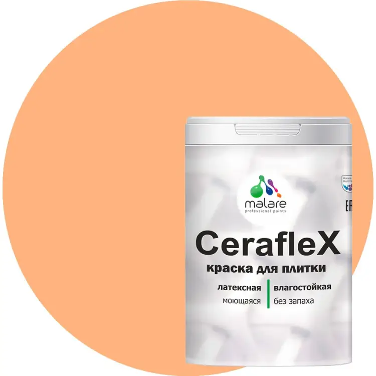 Латексная краска для кафельной и керамической плитки MALARE Ceraflex 2036773402855