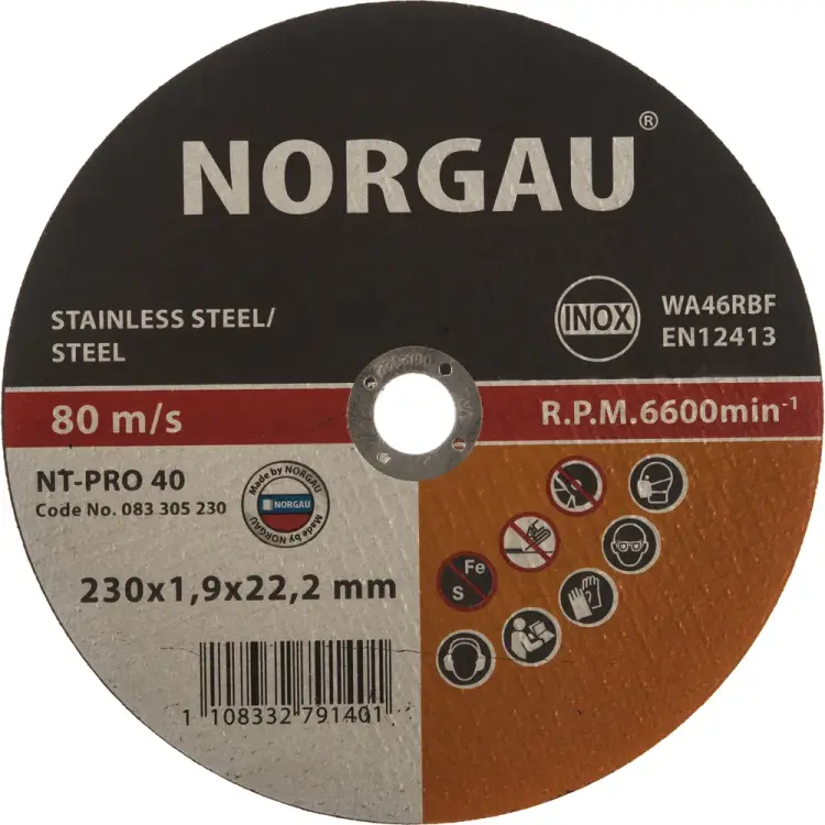 Отрезной диск NORGAU Inox 083305230 Отрезной диск NORGAU Inox 083305230