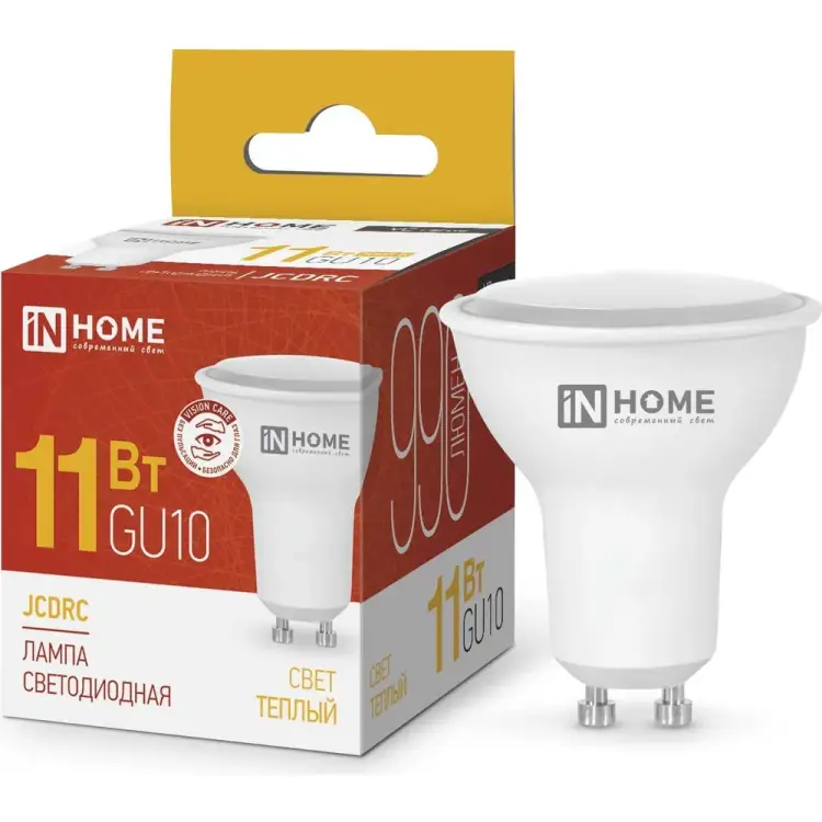 Светодиодная лампа IN HOME LED-JCDRC-VC 4690612023465 Светодиодная лампа IN HOME LED-JCDRC-VC 4690612023465
