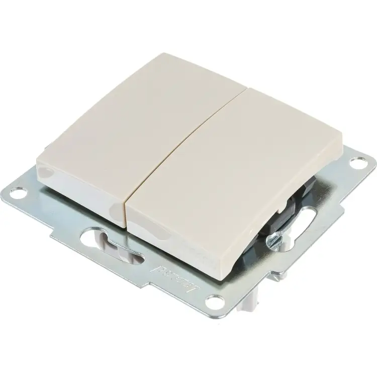 Двойной выключатель Lezard KARINA 707-0388-101