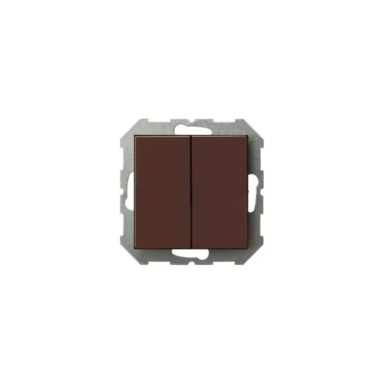 Двухклавишный выключатель LIREGUS Эпсилон IJ5 10-003-01 E/R 28-133