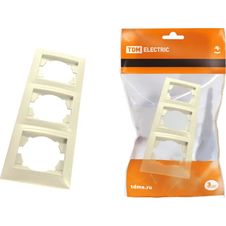 Трехпостовая горизонтальная рамка TDM ELECTRIC Лама SQ1815-0631