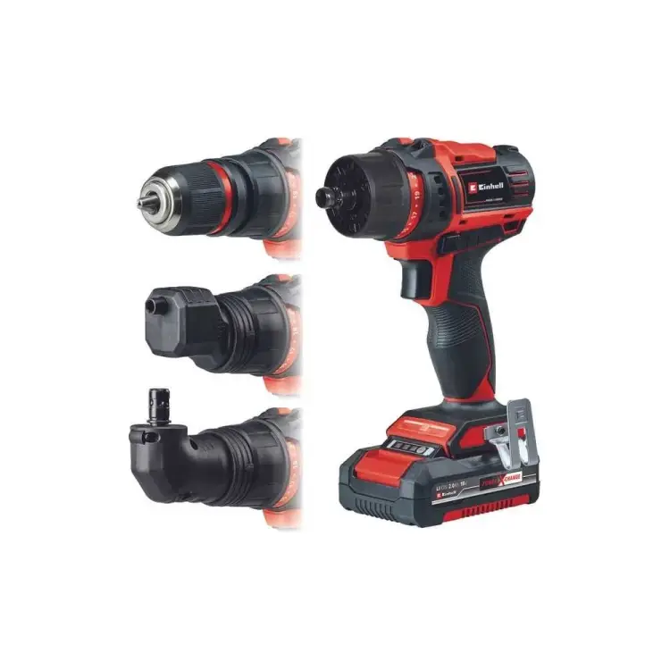Дрель аккумуляторная Einhell PXC TE-CD 18/45 Li, 18В, 45Нм, Quick-патрон, 2 насадки, 1x2,5Ач 4513990 Дрель аккумуляторная Einhell PXC TE-CD 18/45 Li, 18В, 45Нм, Quick-патрон, 2 насадки, 1x2,5Ач 4513990