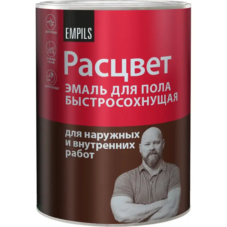 Быстросохнущая эмаль для пола Расцвет 66024