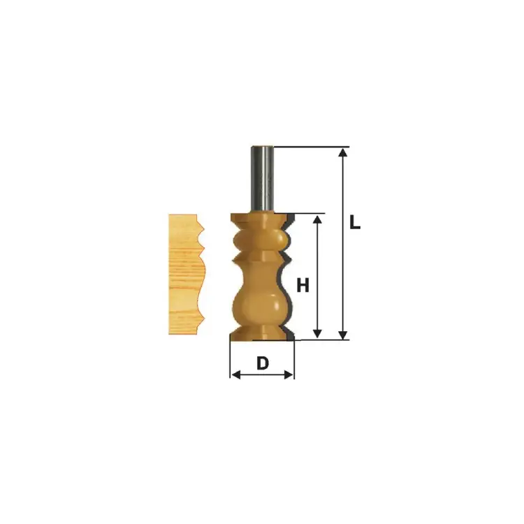 Кромочная фигурная фреза по дереву Энкор 10684 10684
