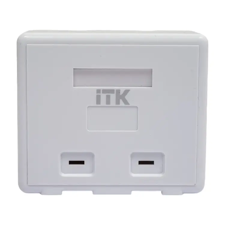 Корпус настенной розетки для установки двух модулей ITK CS2-022