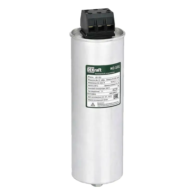 Косинусный трехфазный конденсатор DEKraft кс-101 50437DEK