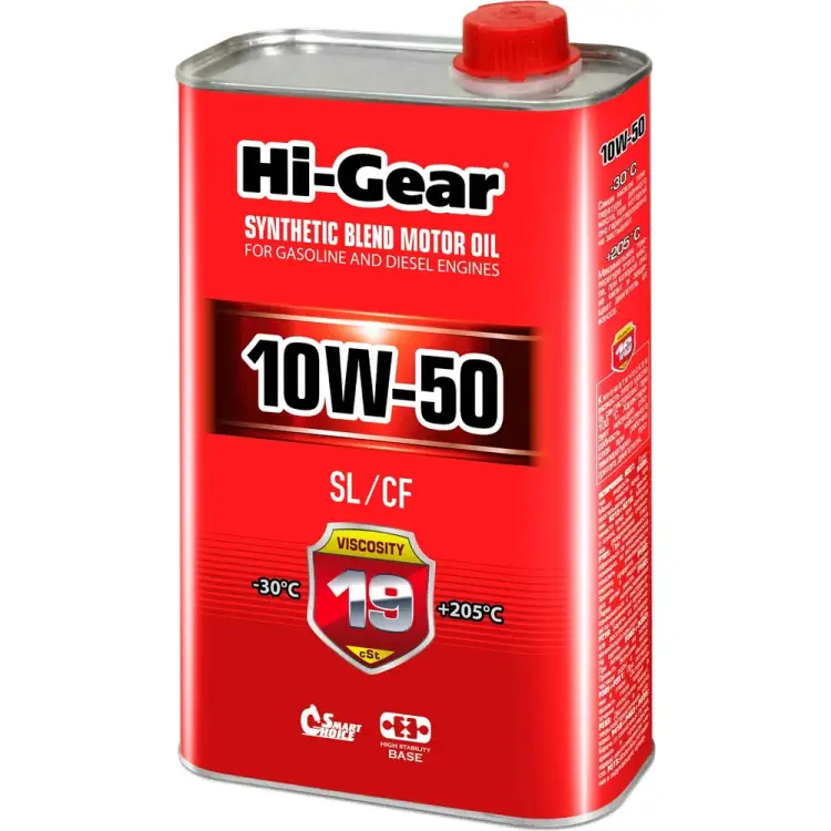 Полусинтетическое моторное масло Hi-Gear 10W-50 SL/CF HG1150