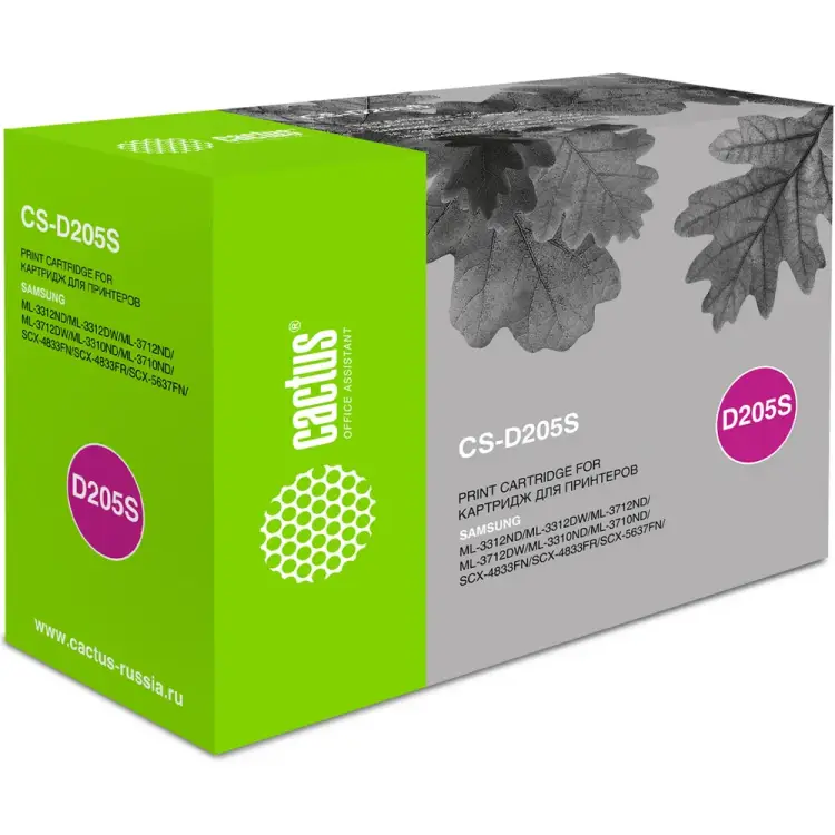 Лазерный картридж для samsung ml-3310d/3310nd/3710d/3710 Cactus mlt-d205s 690180