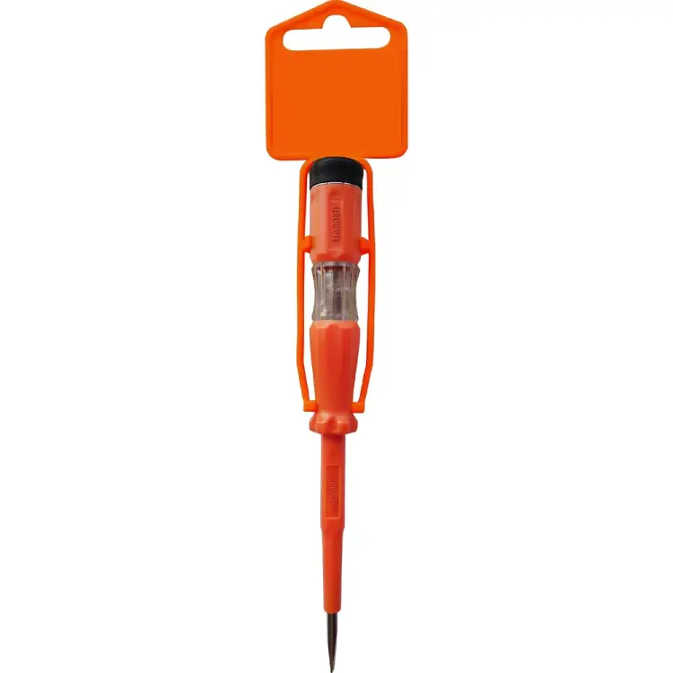 Шлицевая отвертка-тестер напряжения пробник Harden 660001