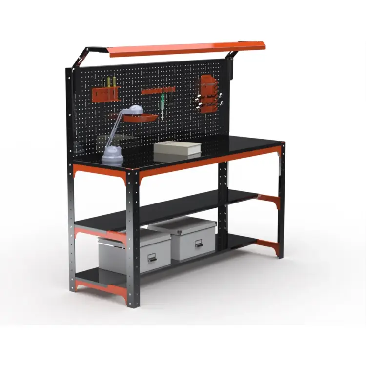 Стол металлический ООО Металекс серия KIT 750x1000x600 мм, две полки, ОЧ 201301